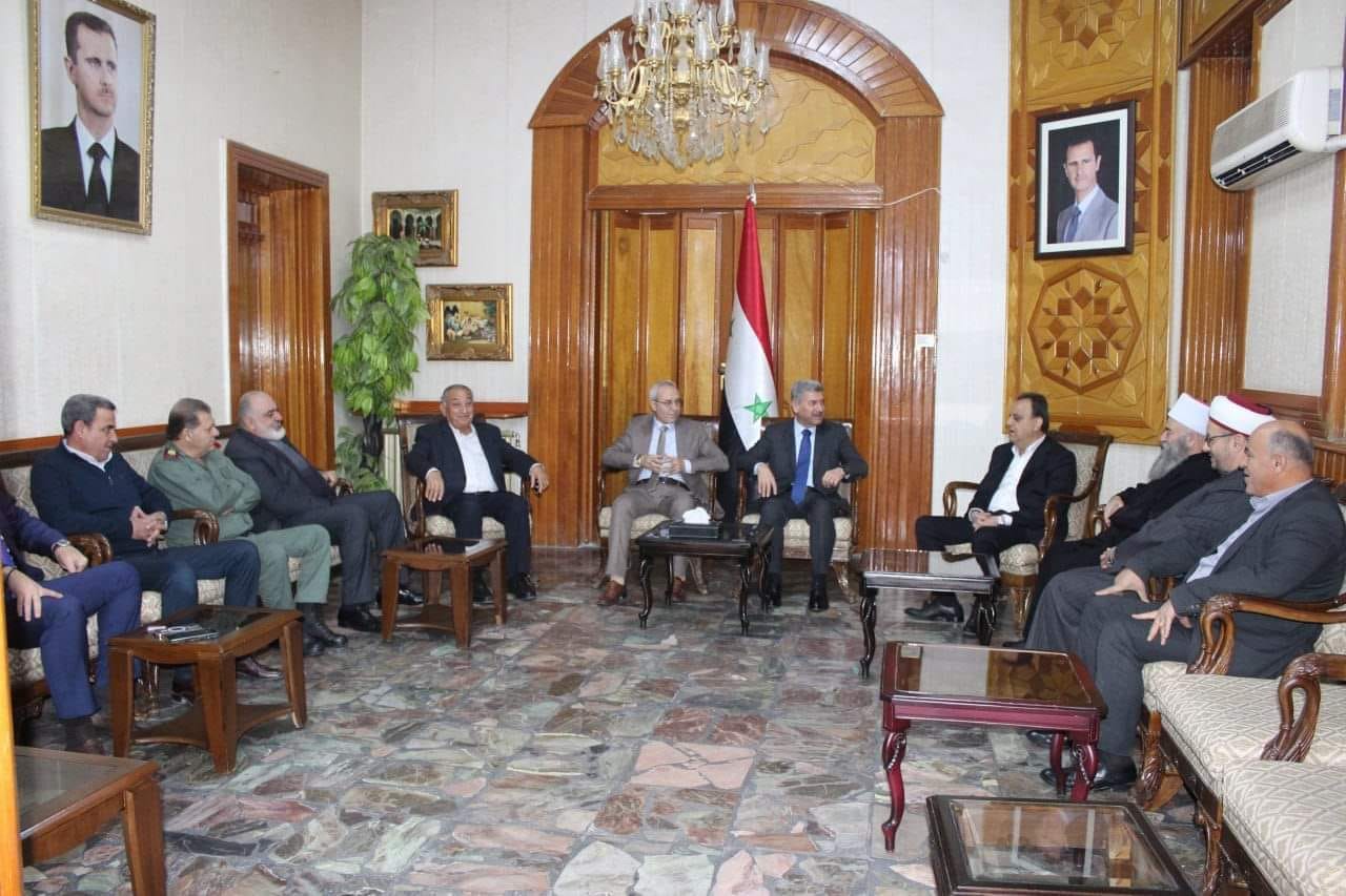 وزيرا الموارد المائية والكهرباء  : تسخير كل الموارد المتاحة لتحسين الواقع المائي والكهربائي في محافظة السويداء